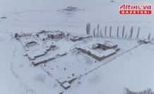 Bayburt'taki Kenan Yavuz Etnografya Müzesi beyaz örtüyle kaplandı