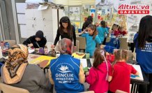 Alaçam'da anne kız boyama etkinliği düzenlendi