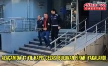 Samsun'da 14 yıl hapis cezası bulunan firari yakalandı