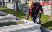 Bolu'da bayram öncesi şehit mezarlarının bakım ve temizliği yapıldı