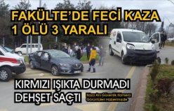 Kırmızı Işık İhlali Kazaya Sebep Oldu; 1 ölü 3 yaralı