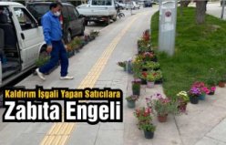 Kaldırım İşgali Yapan Satıcılara Zabıta Engeli