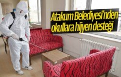 Atakum Belediyesi’nden okullara hijyen desteği