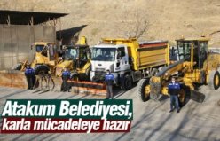 Atakum Belediyesi, karla mücadeleye hazır