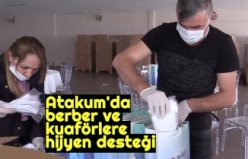 Atakum'da berber ve kuaförlere 'hijyen' desteği