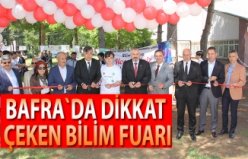 Bafra`da dikkat çeken bilim fuarı