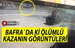 Bafra`da kaza : 1 ölü İŞTE KAZA GÖRÜNTÜLERİ