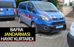 Jandarma ekipleri hayat kurtardı