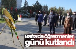 Bafra’da öğretmenler günü kutlandı