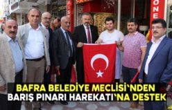 Bafra Belediye Meclisi'nden Barış Pınarı Harekatı'na destek