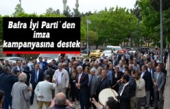 Bafra İyi Parti`de imza kampanyasına destek