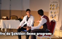 Bafra`da Şehitleri Anma programı