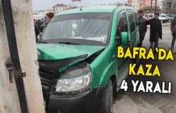 Bafra`da kaza 4 YARALI