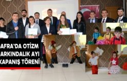 Bafra`da otizm farkındalık ayı kapanış töreni