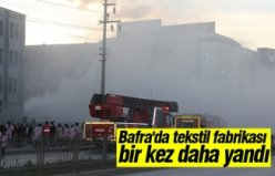 Bafra'da yangın