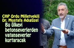 Bu ülkeyi betonseverlerden vatanseverler kurtaracak