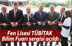 Fen Lisesi TÜBİTAK Bilim Fuarı sergisi açıldı