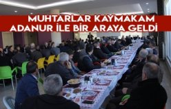 Muhtarlar Kaymakam Adanur ile bir araya geldi