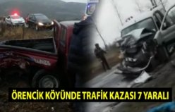 ÖRENCİK MAHALLESİNDE KAZA: 7 YARALI