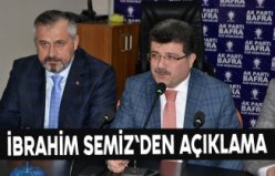 Ak Parti Bafra İlçe Başkanı İbrahim Semiz`den açıklama