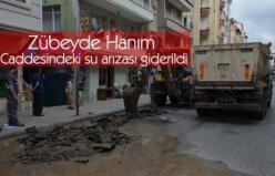 Zübeyde Hanım Caddesindeki su arızası giderildi