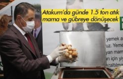 Atakum’da günde 1.5 ton atık mama ve gübreye dönüşecek