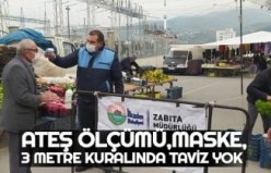 ATEŞ ÖLÇÜMÜ,MASKE,3 METRE KURALINDA TAVİZ YOK