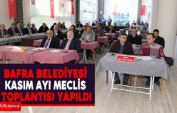 Bafra Belediyesi Kasım ayı meclis toplantısı yapıldı