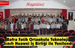 Bafra Fatih Ortaokulu Teknoloji Sınıfı Huawei İş Birliği ile Yenilendi