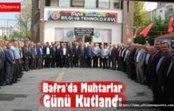 Bafra'da Muhtarlar Günü Kutlandı