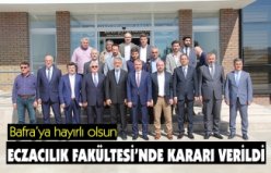 ECZACILIK FAKÜLTESİ BAFRA’YA HAYIRLI OLSUN