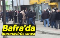 Bafra’da koronavirüs sırası