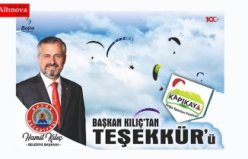 BAŞKAN KILIÇ'TAN KAPIKAYFEST TEŞEKKÜRÜ