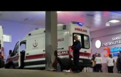 Samsun'da tramvayla ambulansın çarpışması sonucu 4 kişi yaralandı