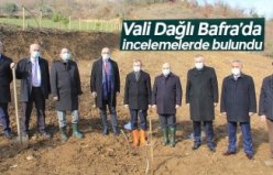 Vali Dağlı Bafra’da incelemelerde bulundu