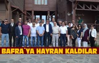 Bafra`ya hayran kaldılar