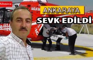 İMDADINA HELİPKOPTER  AMBULANS YETİŞTİ