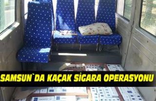 Samsun`da kaçak sigara operasyonu