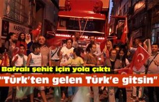 “Türk’ten gelen Türk’e gitsin”