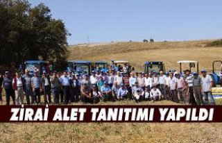 Zirai aletler tanıtımı yapıldı