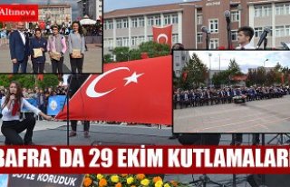 Bafra`da 29 Ekim Kutlamaları