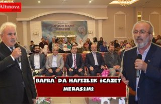 Bafra`da hafızlık icazet merasimi gerçekleştirildi