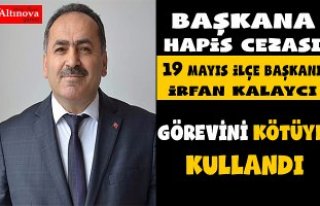 Başkana hapis cezası