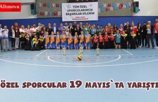 Özel sporcular Samsun'da yarıştı