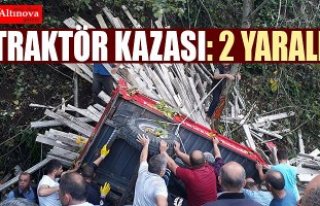 Salıpazarı'nda traktör kazası: 2 yaralı