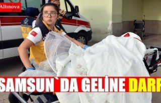 Samsun'da gelin düğününde darbedildi