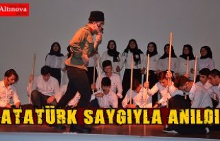 ATATÜRK SAYGIYLA ANILDI