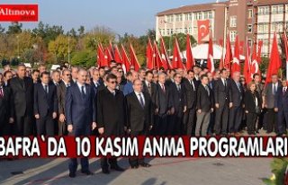 Bafra`da 10 Kasım Anma Programları