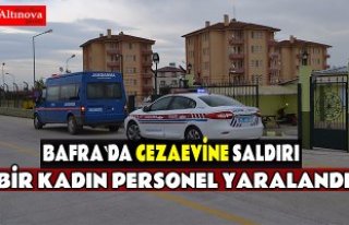 Bafra`da cezaevine silahlı saldırı