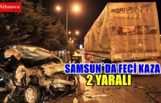 Samsun'da trafik kazası: 2 yaralı